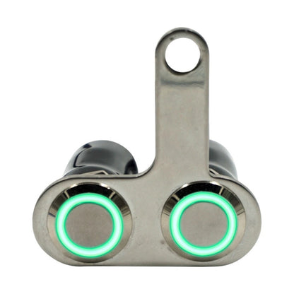 LED Handlebar Switch Adjustable Mount Waterproof Universal Right Green