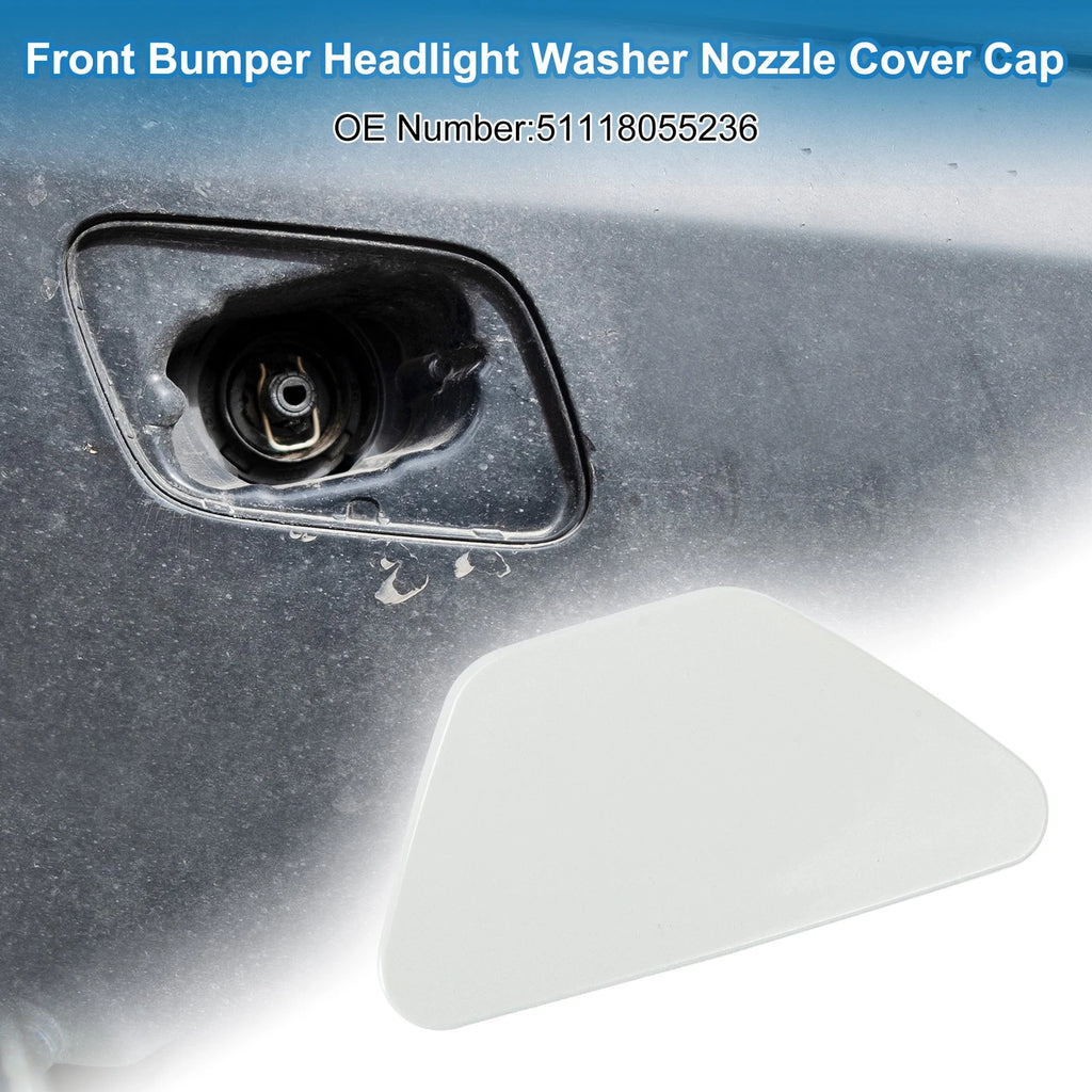Front Right Headlight Washer Nozzle Cover Cap for BMW M5 (2013–2016) White