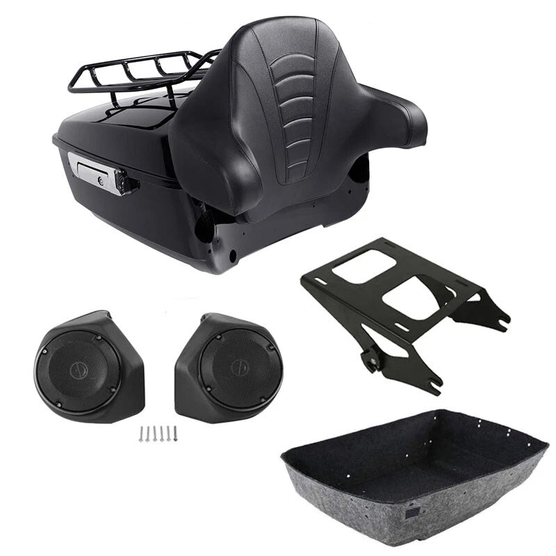 Trunk Mount Pad Speakers for Harley Touring Electra Road Glide (2014–2026)