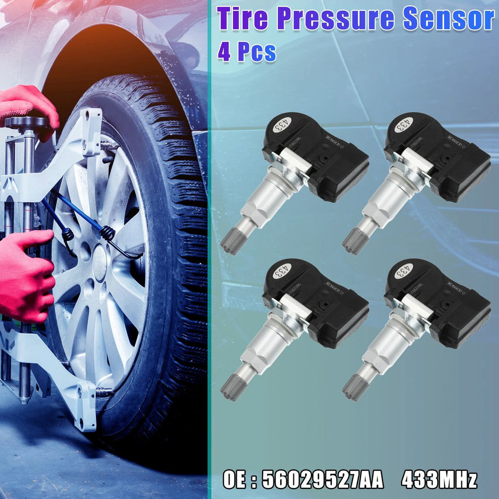 Tire Pressure Sensor Replacement 4pc for Dodge Grand Caravan (2009–2010)