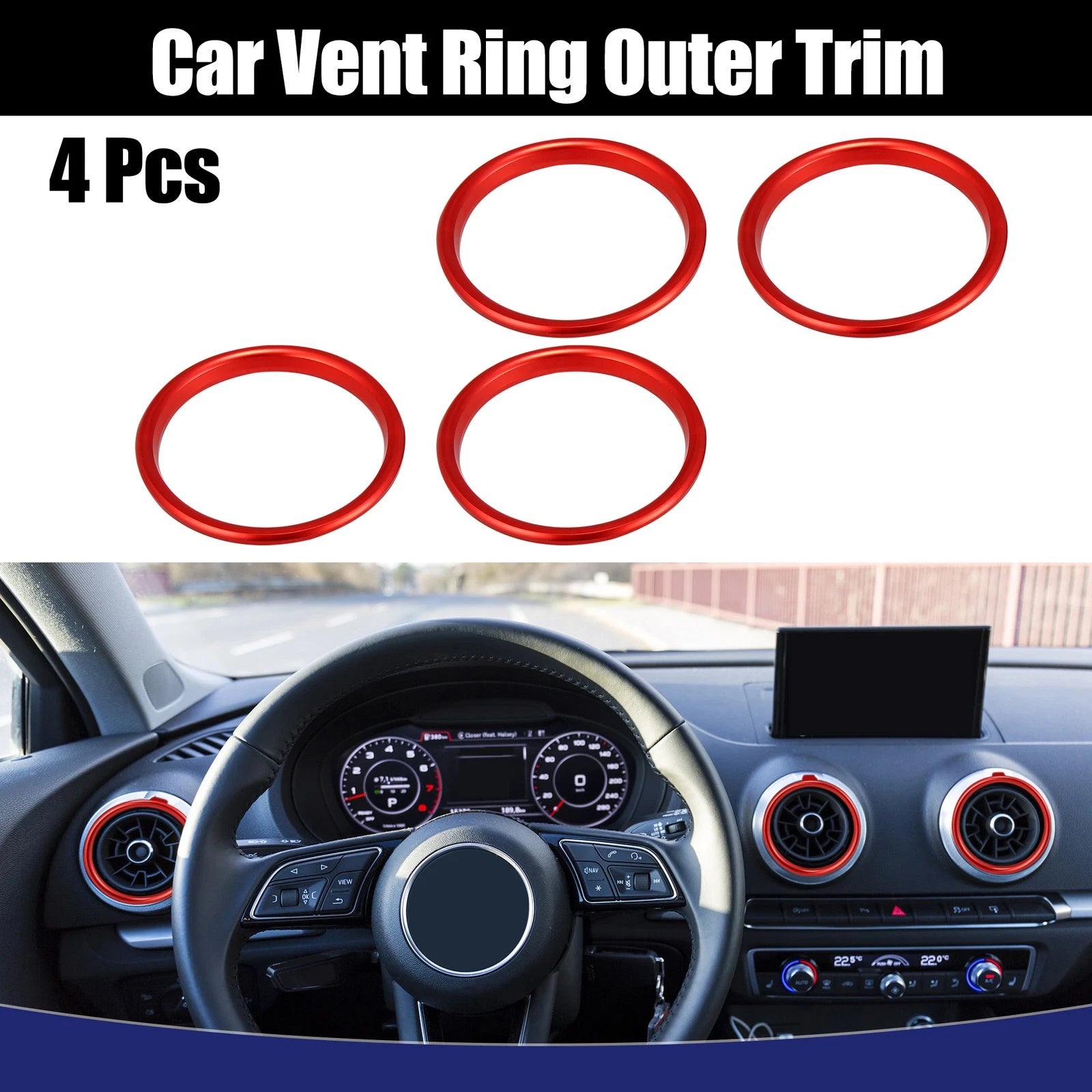 Car Vent Ring Outer Trim for Audi A3 (2011–2018)