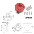 Plastic Push Lock for RV Door Lock (Motorhome, Camper, Van, Boat)