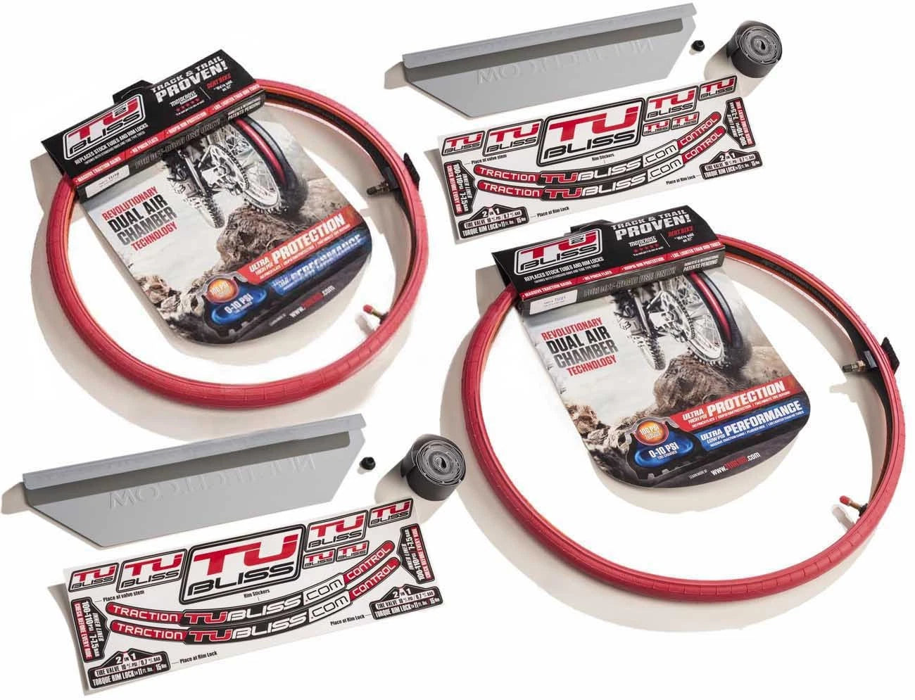 Tubliss Tubeless Tire Inner Tube Combo for MX Dirt Bike (21" & 19")