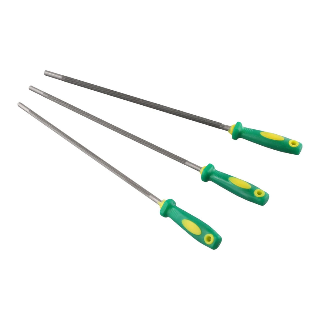 Chainsaw sharpening files set of 3 for woodwork