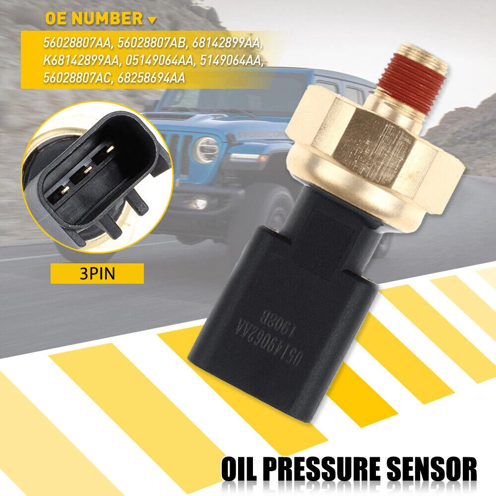 Engine Oil Pressure Sender Switch Sensor for Chrysler Dodge Jeep (2011–2023)