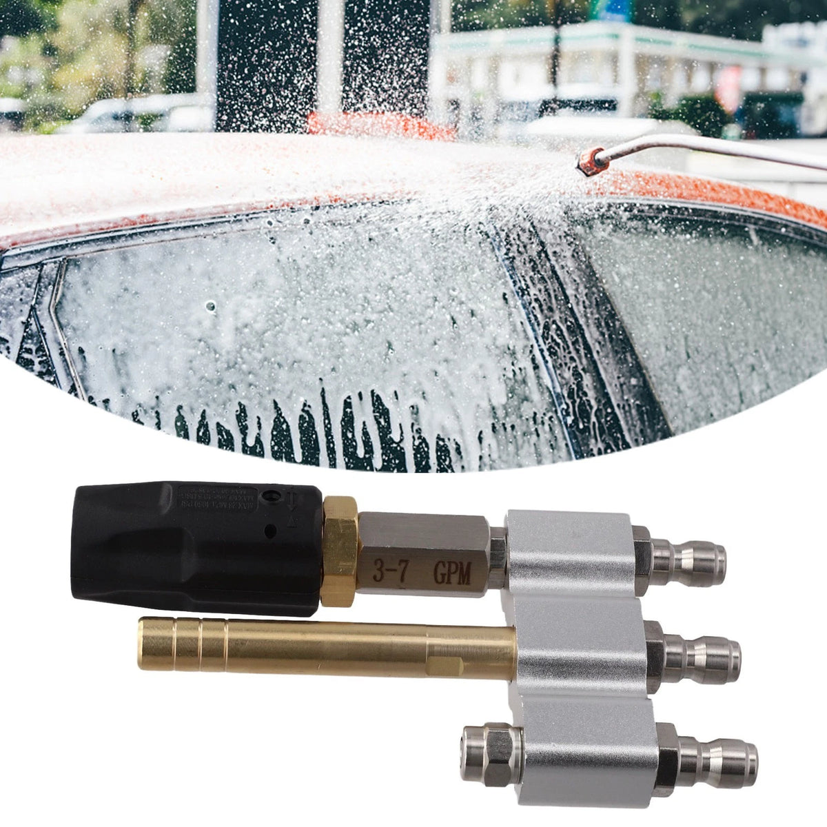 3 in 1 Soft Wash Nozzle for Effective Cleaning