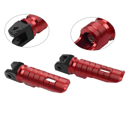 Red Front Foot Pegs for Ducati Panigale 1199 (2012–2014), 1299 (2015–2017), V2, V4