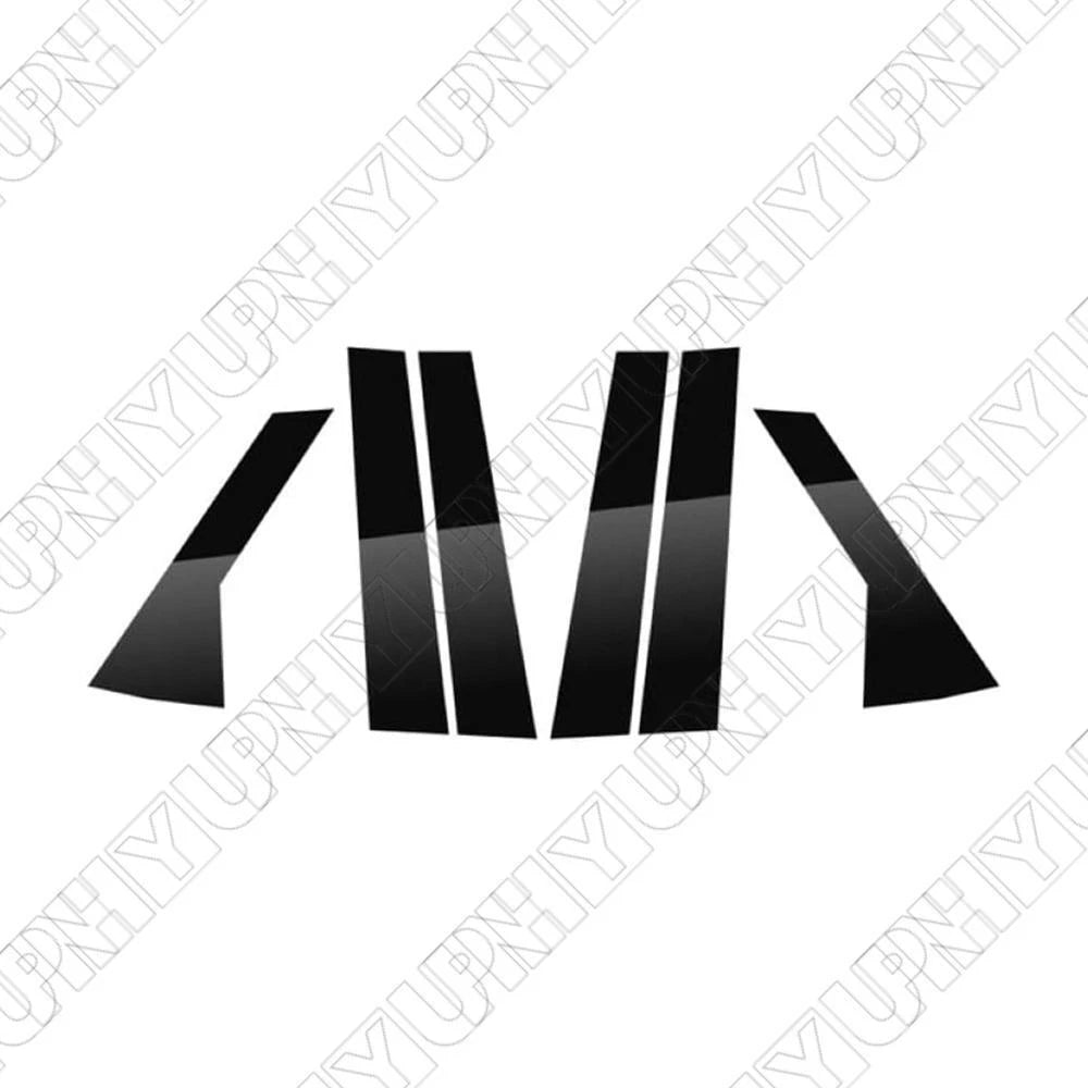6Pcs Pillar Post Covers for Range Rover Sport (2014–2022) Glossy Black
