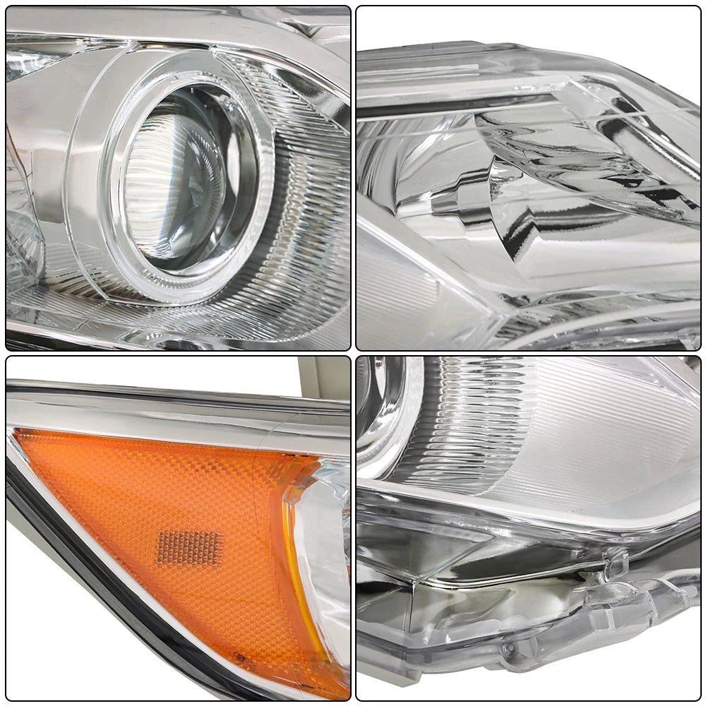 Headlamps for Toyota Camry (2012–2014) Left+Right Side Clear Halogen