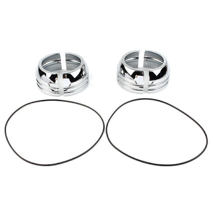 49mm Chrome Fork Boat Cover Set for Harley Davidson FXD (2006–2017)