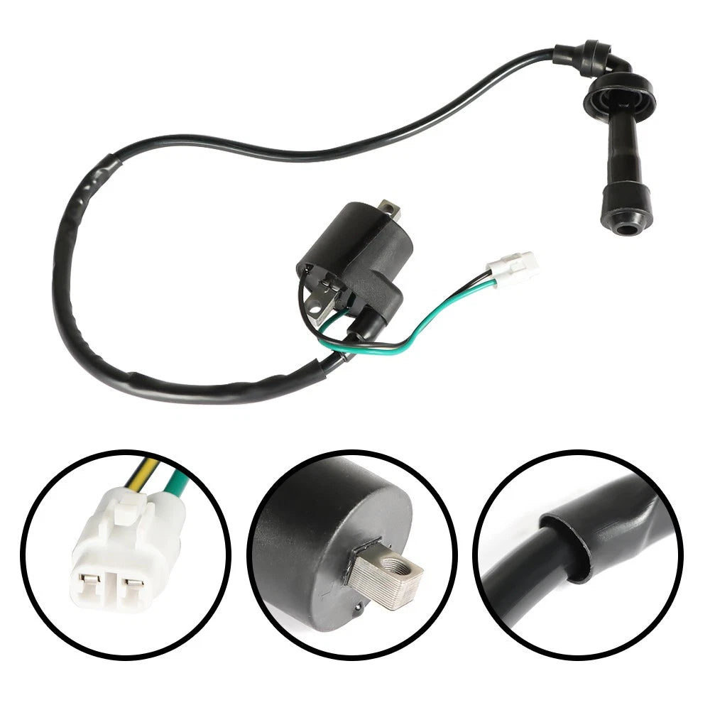 Ignition Coil & Spark Plug Cap for Suzuki Quadracer 450 LTR450 (2006–2009)