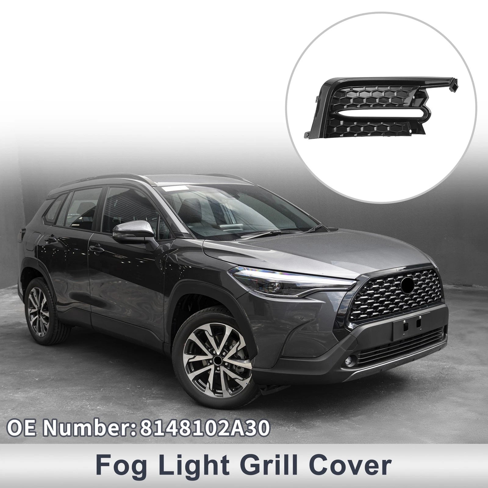 Front Right Fog Light Grill Replacement for Toyota Corolla (2020–2022)