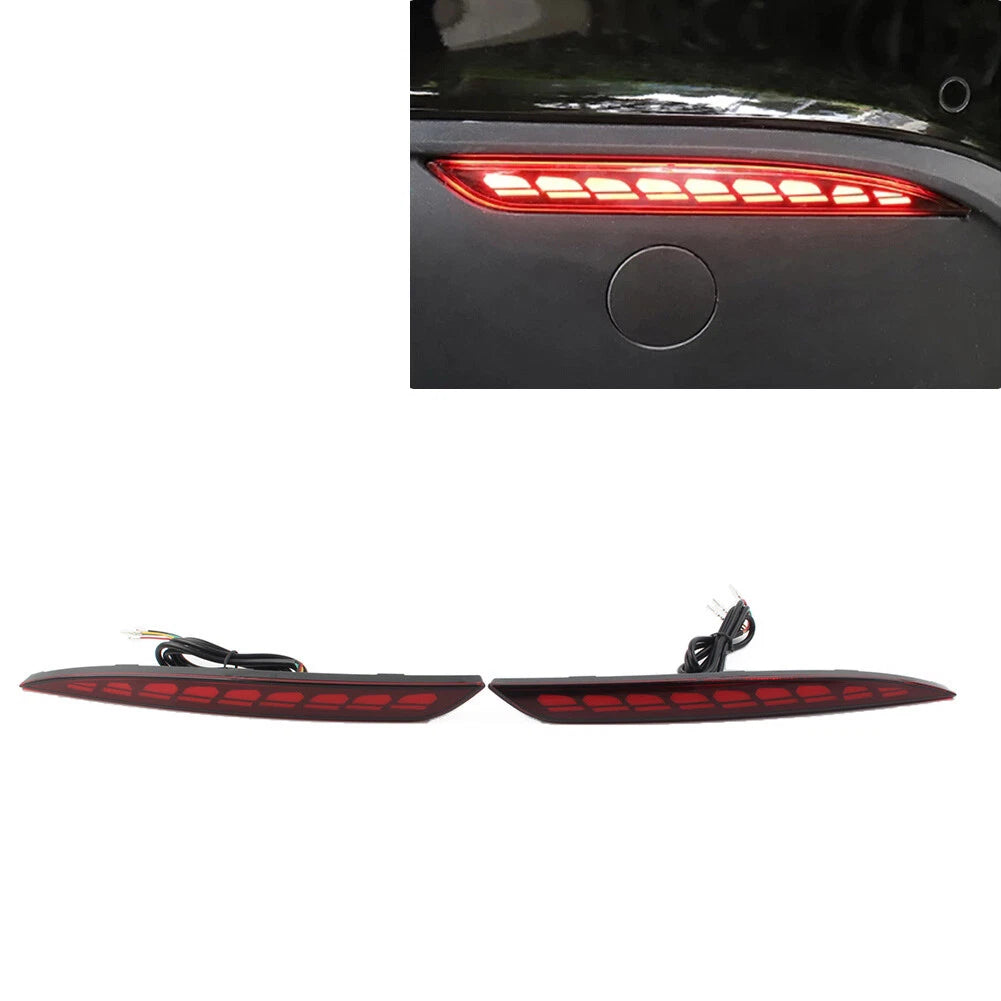 3 Functions Pair Rear Brake Light Turn Signal Reflector for Tesla Model Y (2020–2022)