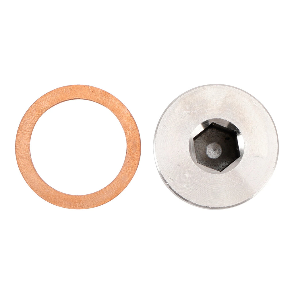 M18 x 1.5 Sensor Plug Cap with Copper Washer for Universal Fit Motorcycle