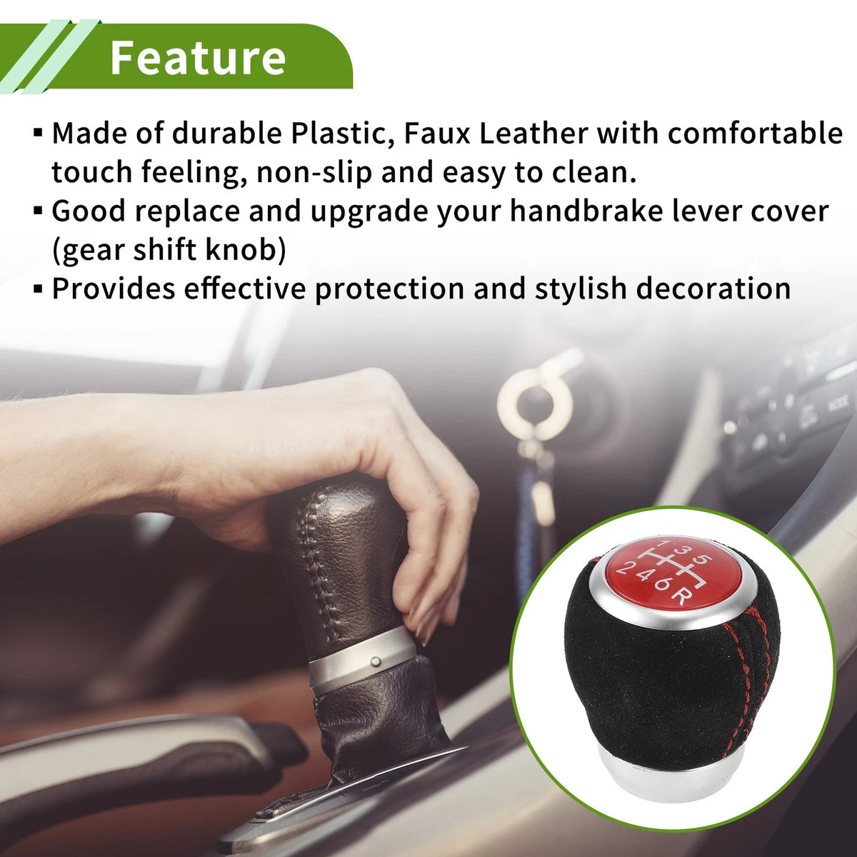 6 Speed Manual Gear Shift Knob Replacement for Subaru Impreza WRX (2009–2018)