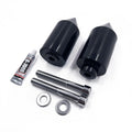 Black Spike Frame Sliders for Honda CBR 929 954 RR (2000–2003)