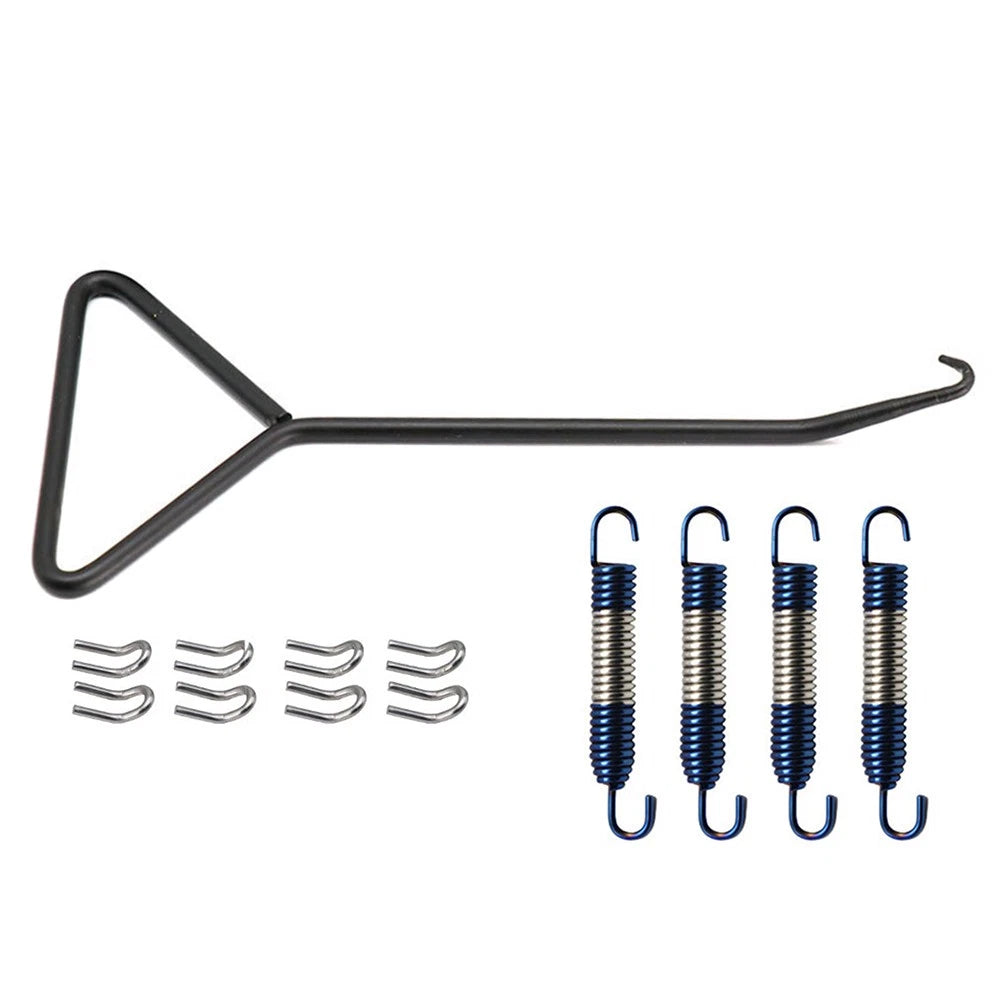 Exhaust Pipe Muffler Mounting Hooks Set of 4 Universal Motorcycle