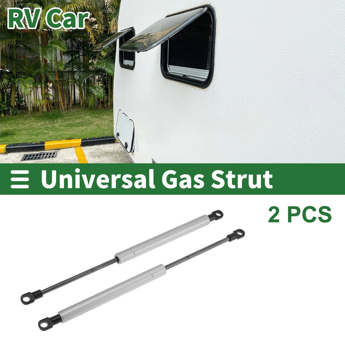 Set of 2 Gas Struts 300mm 80N for Universal Applications