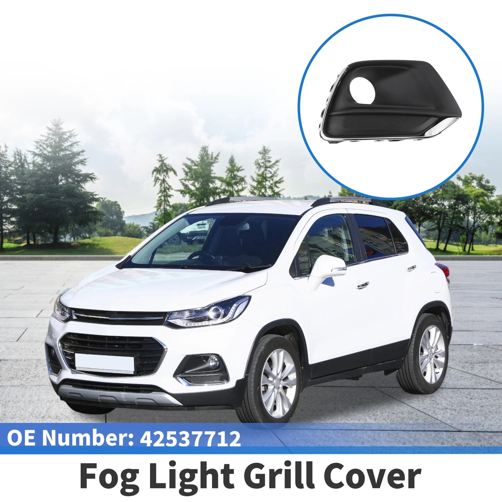 Front Right Fog Light Grill Replacement for Chevrolet Trax (2017–2020)