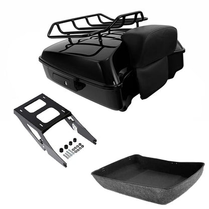 Chopped Trunk Backrest Rack for Harley Sport Glide (2018–2021)