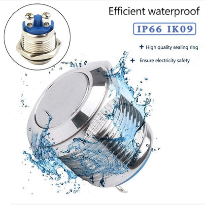 Button Switch for 12V Accessories (Momentary, Brass Metal)