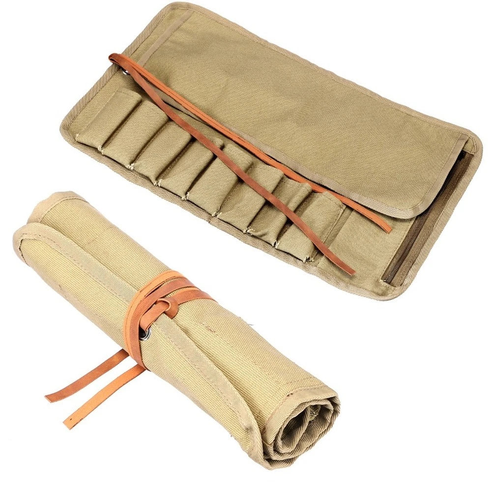 Roll Up Tool Bag for Carving Tools Wrenches Screwdrivers (45x26cm)
