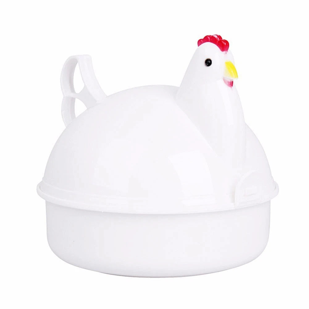Microwave Egg Steamer for 4 Eggs Capacity (Chicken Shaped)