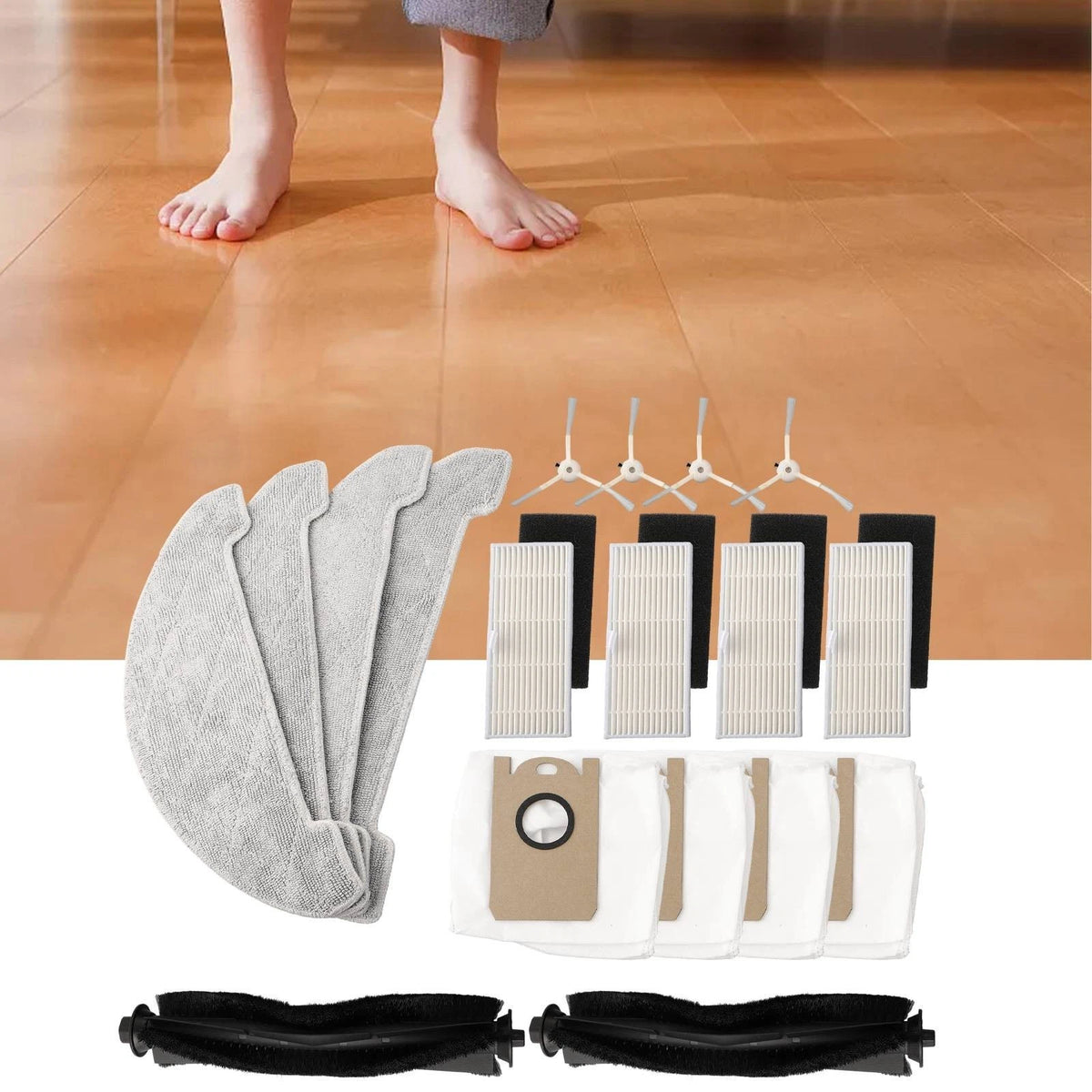 Mop Cloths Rag Kit for Wiami-11 Plus Robot Vacuum Cleaner