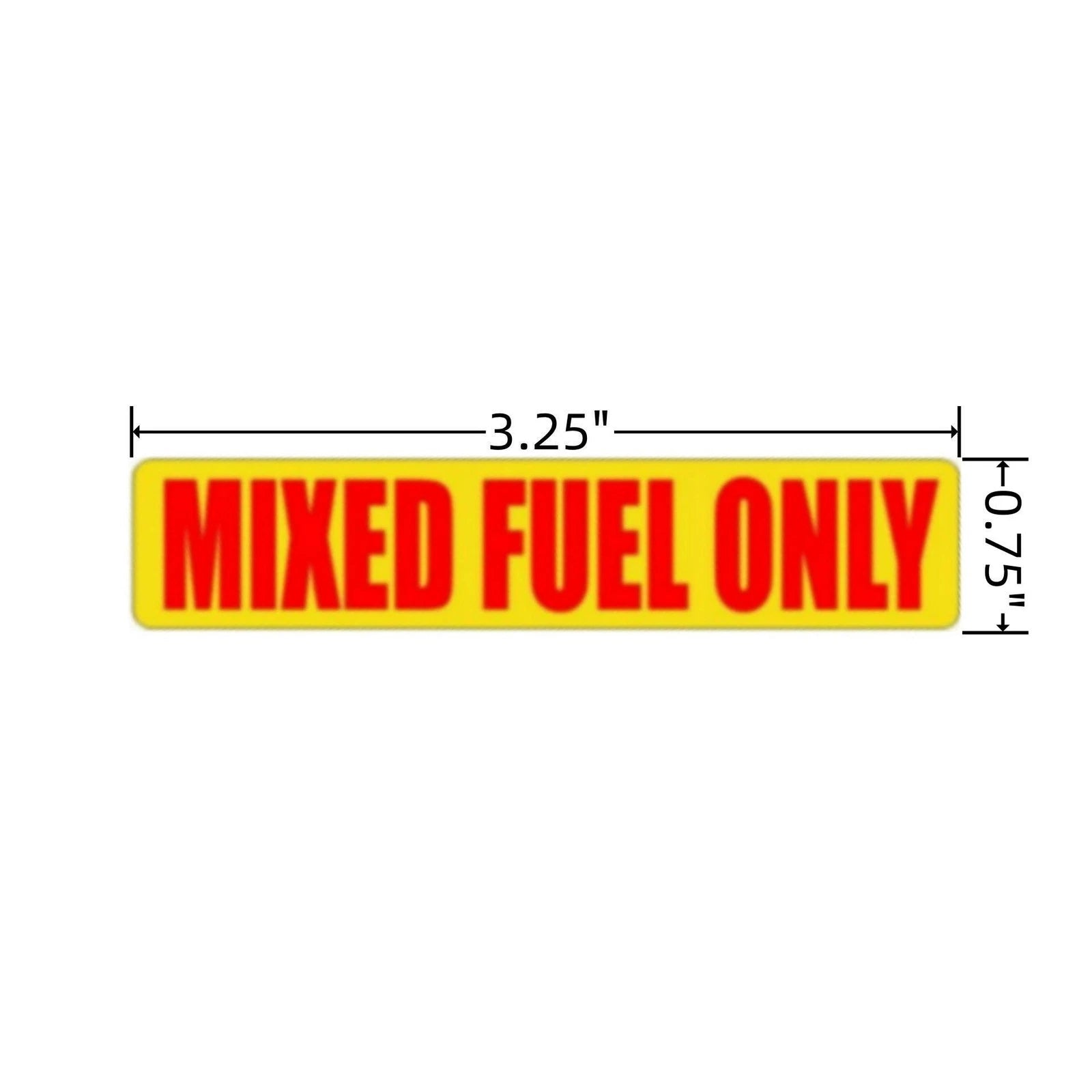 20 Pack Mixed Fuel Only Stickers for Automotive Use