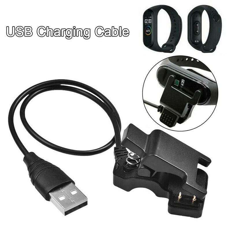 2 Pin 4MM USB Smart Watch Charger Clip Charging Cable Adapter
