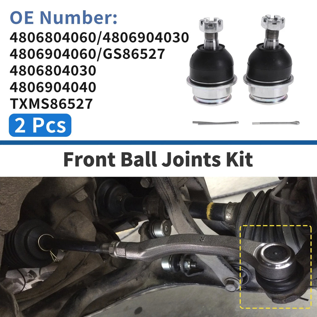 2 Pcs Front Lower Ball Joints Replacement for Toyota Tacoma (2005–2023)