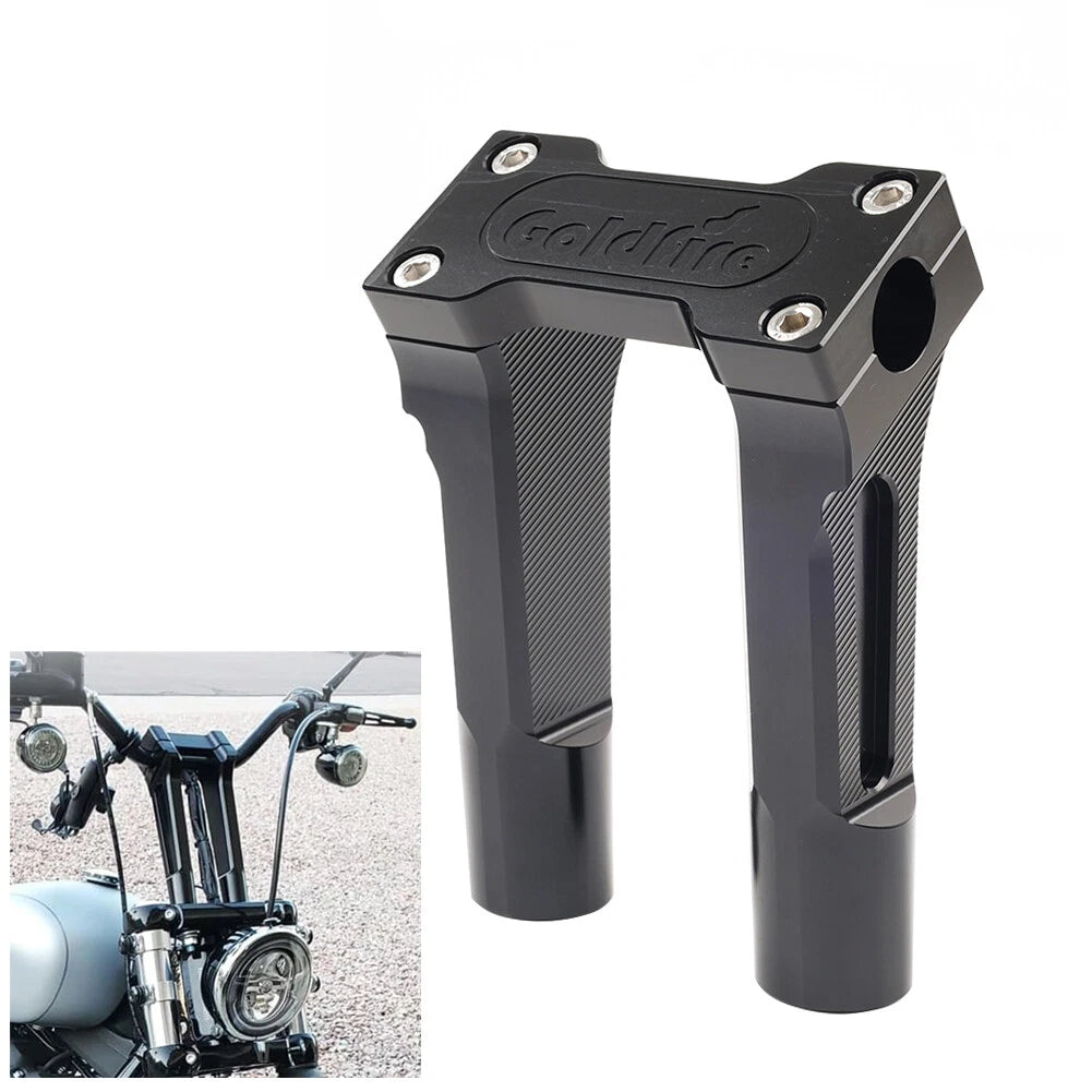 6" Pullback Handlebar Riser Clamp for Harley Softail Dyna (No Part Numbers)