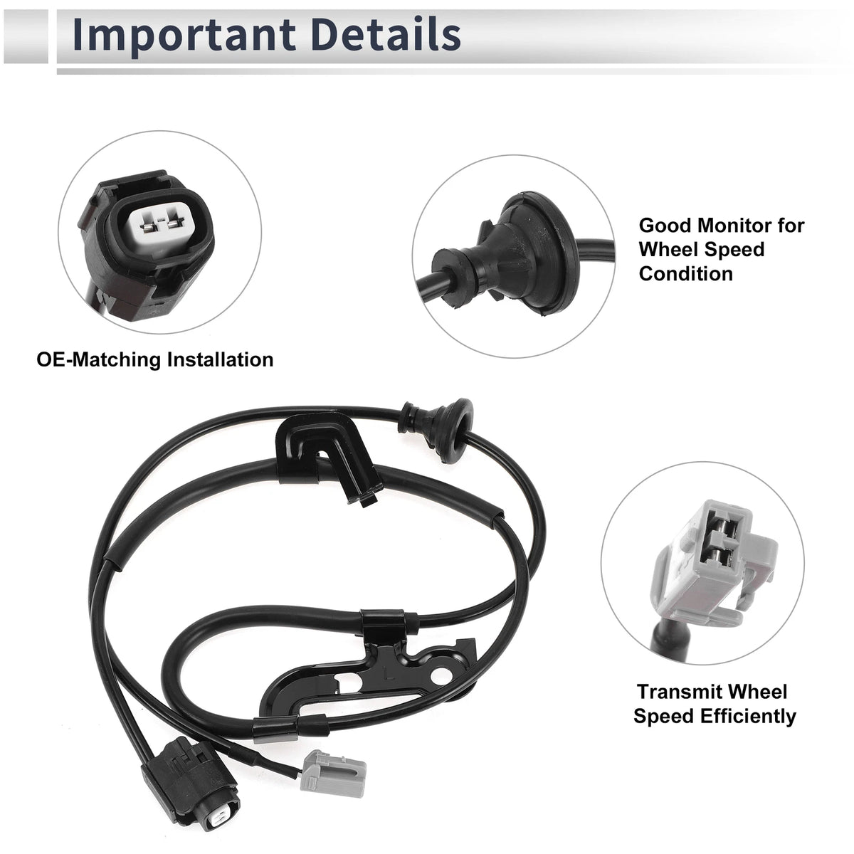 ABS Wheel Speed Sensor No. 89516-33020 for Toyota Camry (2002–2006)