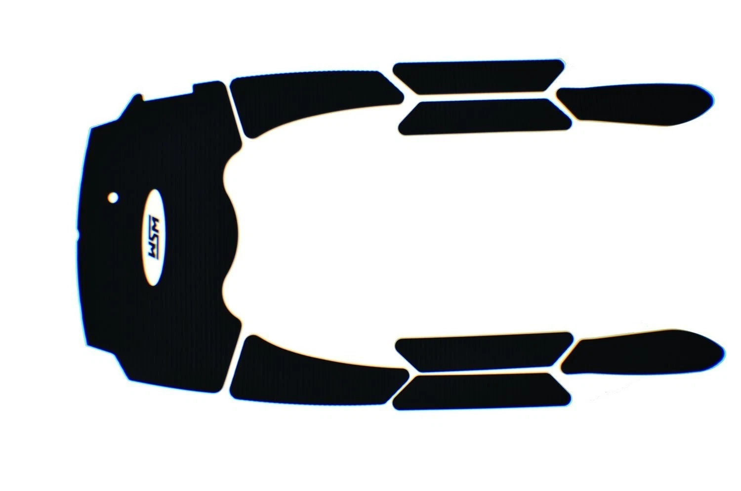 WSM Traction Mat for Yamaha 1100/1800 VX/VXR/VXS (2011–2015) - Black - 012-224BLK
