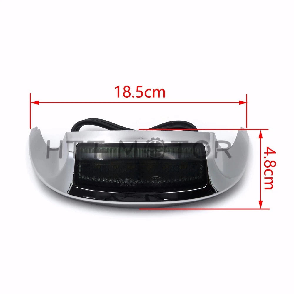 Front LED Fender Tip Light Smoked Lens for Harley Street Glide FLHX FLHXS (2014–2017)