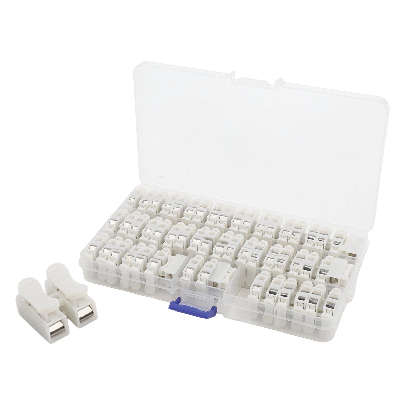 55PCS Quick Connect Electrical Wire Terminal Block Connector for 220V 6A