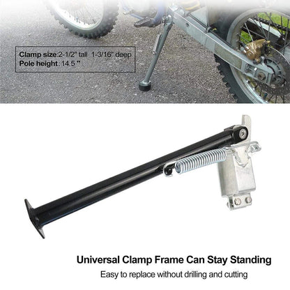 14" Side Kick Stand with Spring for Motorcycles Off Road Bikes Universal