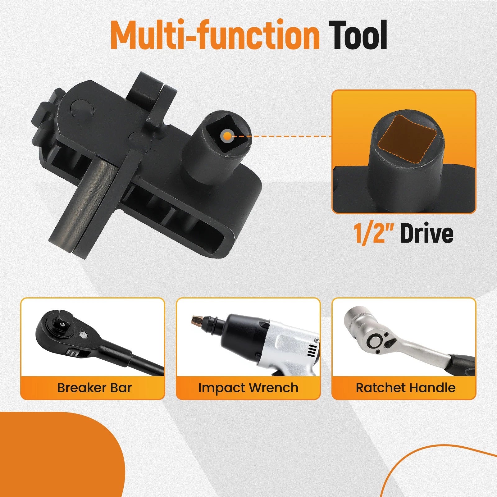 Barring Socket Crank Rotating Tool for Detroit DD13, DD15 (J-46392)