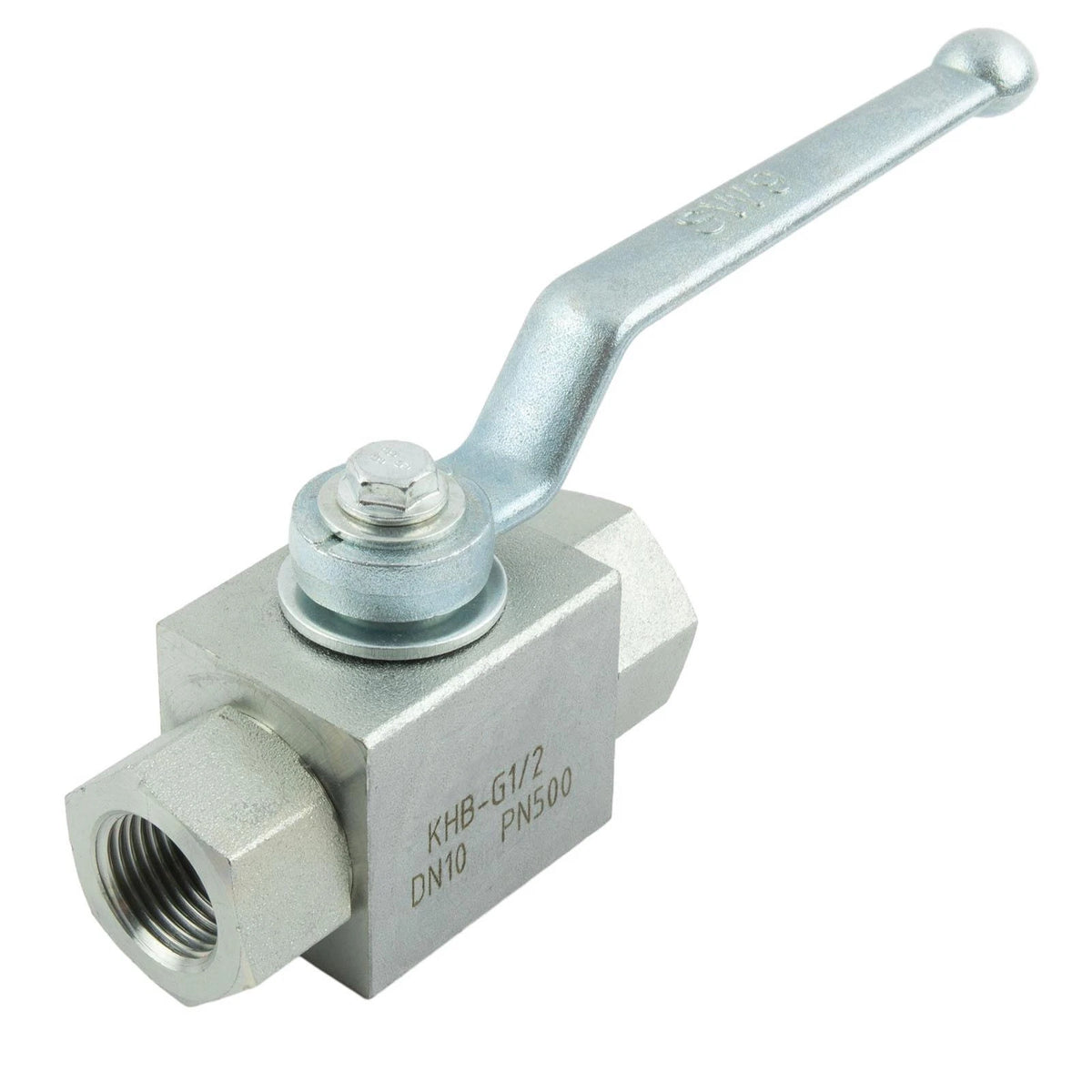 2X Hydraulic 2 Way High Pressure Ball Valve 1/4" - 500 Bar MWP Accessory