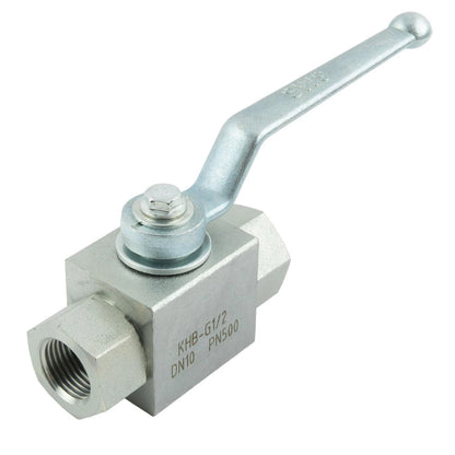 2X Hydraulic 2 Way High Pressure Ball Valve 1/4" - 500 Bar MWP Accessory
