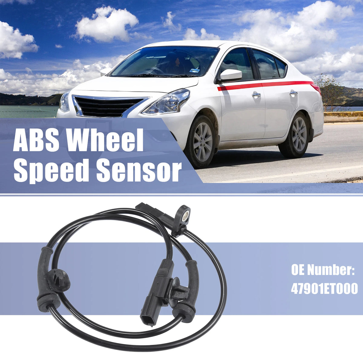 ABS Wheel Speed Sensor Set of 2 for Nissan (479101HA0A)