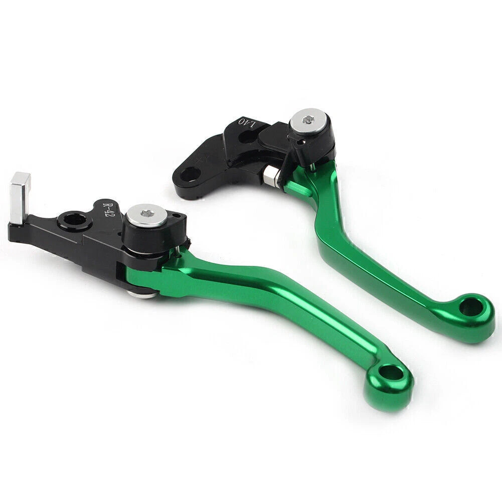 CNC Pivot Clutch Brake Levers for Suzuki DRZ400S/SM/E (2000–2022) - Green