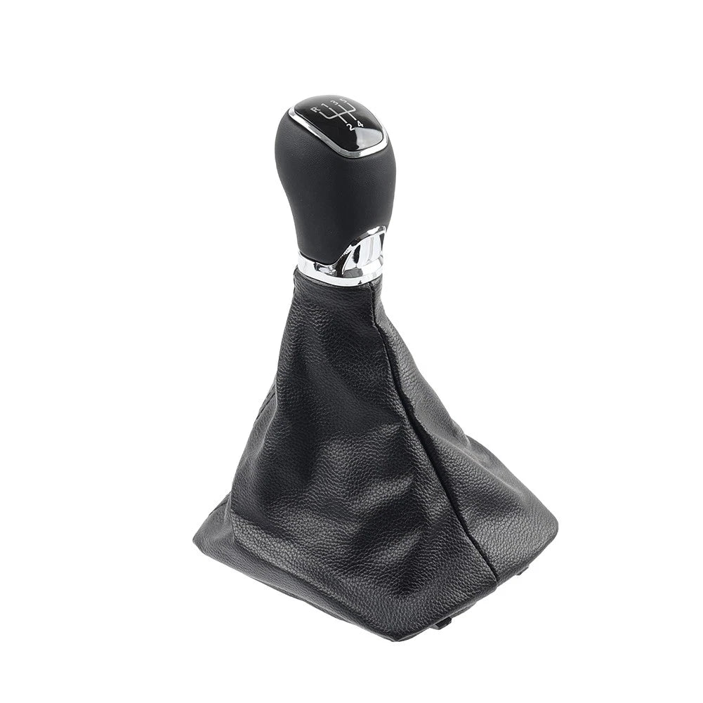 Manual Gear Shift Knob with Boot Cover for Skoda Octavia A5 A6 (2004–2012)