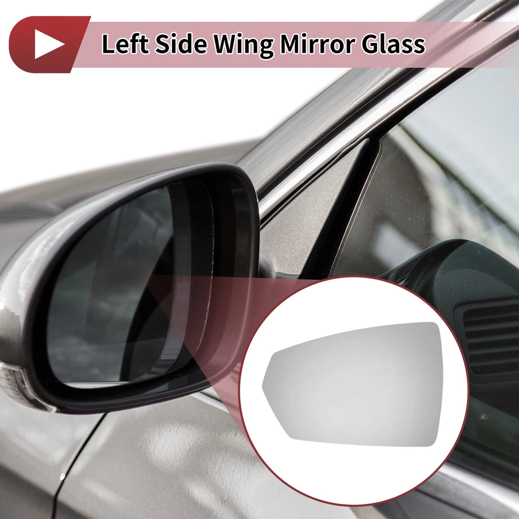 Left Side Wing Mirror Glass Replacement for Audi A1 (2018–2023)