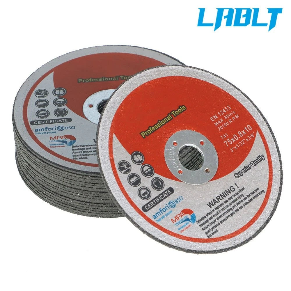 100 Pack Cut Off Wheels for Die Grinder (3" × 1/32" × 3/8")