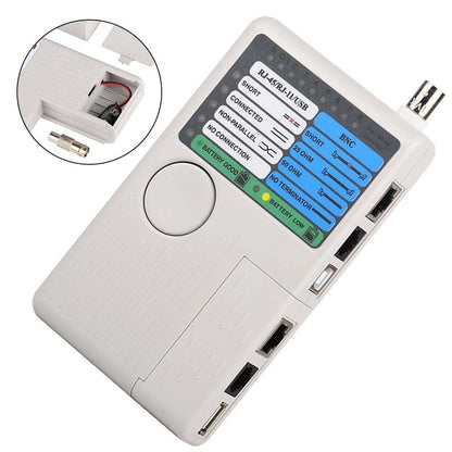 4-in-1 LAN Cable Tester for RJ45 RJ11 USB BNC
