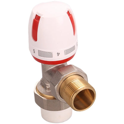 Thermostatic Brass Corner Radiator Valve Kit for Temperature Adjustment