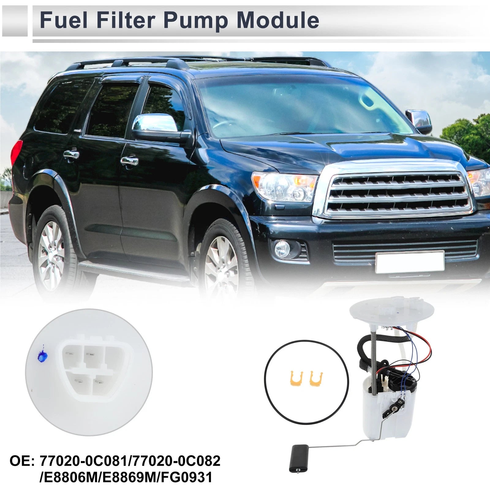 Fuel Pump Assembly Replacement for Toyota Sequoia 2008–2018 Tundra 2007–2018