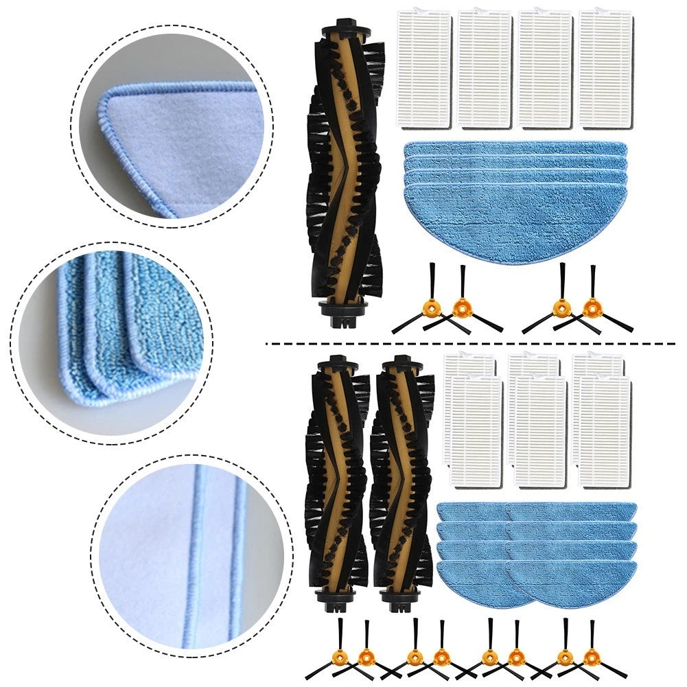 Main Side Brush Filter Mop Cloth Kit for Conga M50 (2018–2023)
