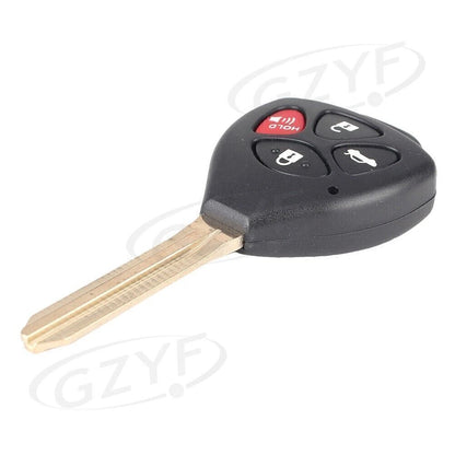 Uncut Replacement Shell Remote key Case Fob 4 Button fit Toyota Camry 2007-2010